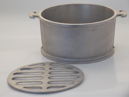 vintage Guardian Service dutch oven & pot, Guardian Ware aluminum cookware 