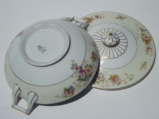 vintage Heinrich Selb Bavaria china, serving pieces, dinner and salad plates