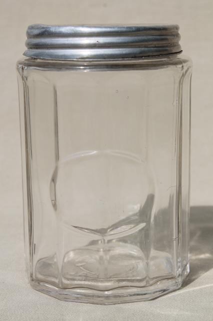 https://laurelleaffarm.com/item-photos/vintage-Hoosier-jars-depression-glass-kitchen-canisters-for-coffee-tea-spice-jar-SP-shakers-Laurel-Leaf-Farm-item-no-z81833-8.jpg