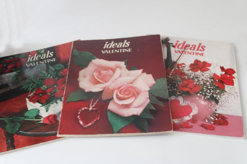 vintage Ideals Valentine magazines, 80s back issues lot Valentines day