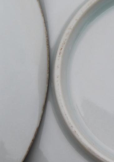 vintage Japanese Arita ware porcelain, mint condition set of 5 plates w/ original label