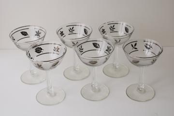 vintage crystal stemware & bar glasses