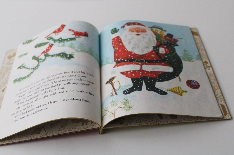 vintage Little Golden Book Jingle Bells Christmas holiday JP Miller illustrations