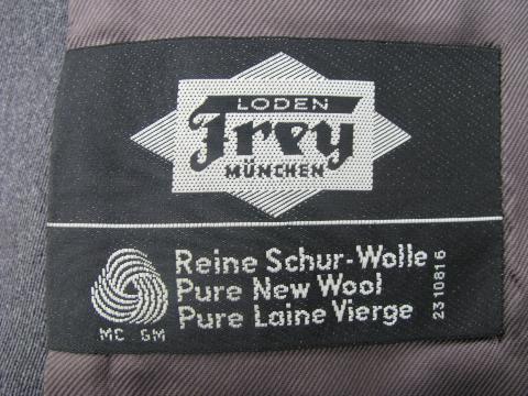 vintage Lodenfrey men's grey/ green loden wool jacket, antler buttons