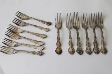 vintage Louis de France Birks Regency silver plate, forks  pastry or cake forks