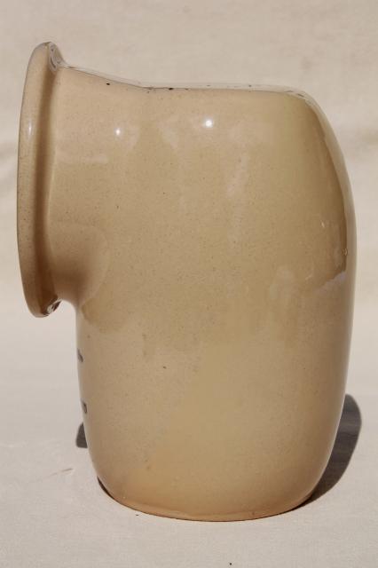 vintage Moira pottery - England salt pig, heavy stoneware crock jar salt keeper