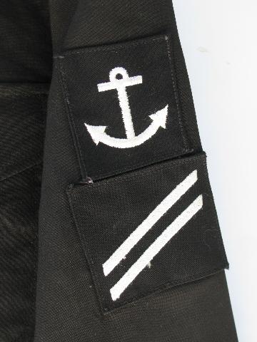 vintage Navy sailor's uniform shirt & pants w/anchor patch