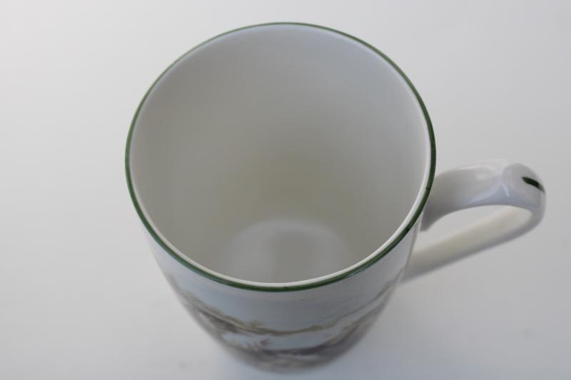vintage Otters woodland animals Rosewood English fine bone china tea mug coffee cup