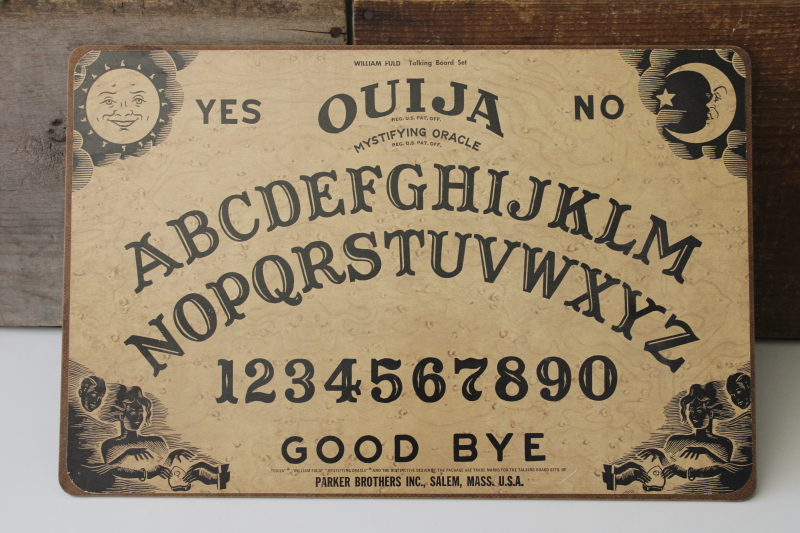 vintage Ouija board (no date, board only no planchette or game box)