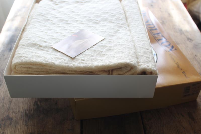 Original Box Made-in-USA Vintage Pendleton Throw Blanket