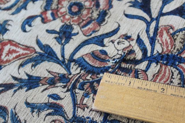 vintage Persian paisley block print fabric table runner from Iran ...