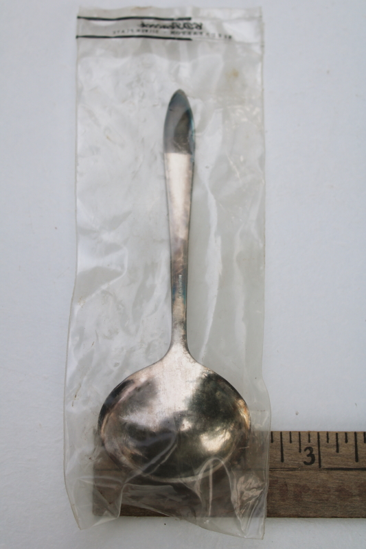 vintage Reed Barton silver plate Epicure cream or sauce ladle, sealed package never used