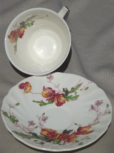 vintage Royal Doulton Sherborne china cups and saucers