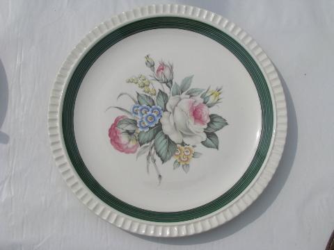 vintage Salem Antoinette floral pattern china, set for six