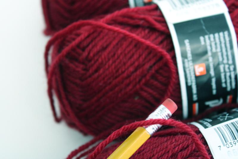 vintage Scandinavian pure wool yarn, 6 skeins burgundy wine for knitting, crochet or crafts
