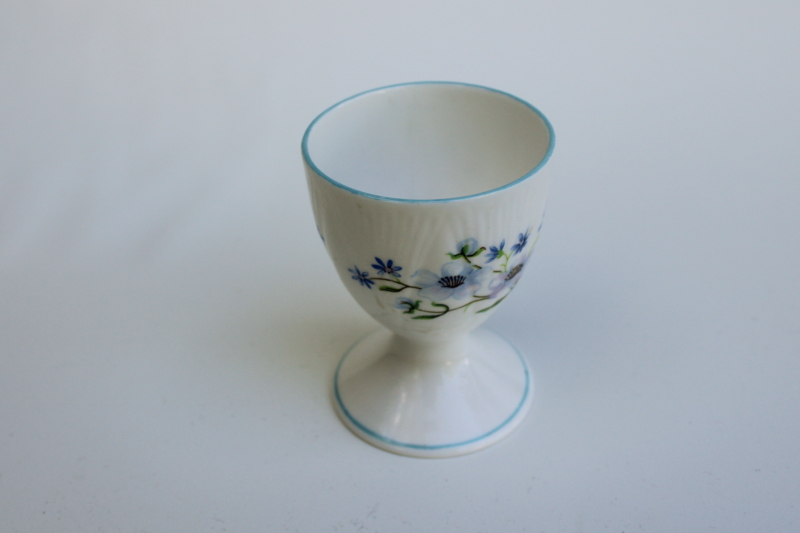 vintage Shelley England fine bone china egg cup, Dainty Blue Rock floral