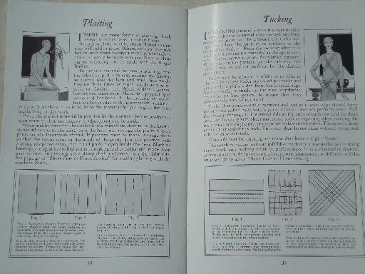 vintage Singer sewing tutorial booklets, sew early 30s dresses, home fashions