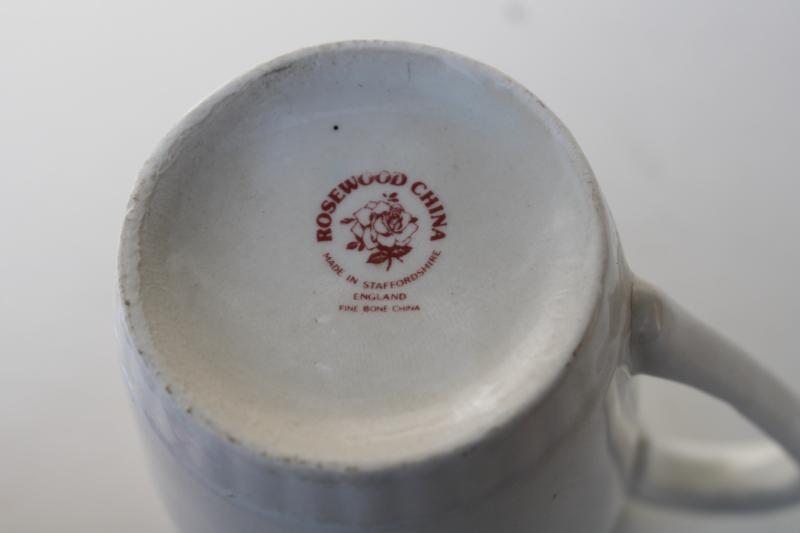 vintage Squirrels woodland animals Rosewood English fine bone china tea mug coffee cup