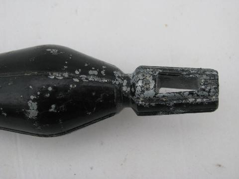 STANLEY No. 5 Cast Iron Plumb Bob Patented 1874 - 105137