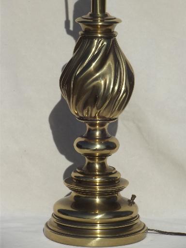 Vintage Stiffel Solid Brass Table Lamp, Stiffel Brass Lamps Vintage
