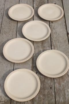 vintage Syracuse china adobe tan ironstone restaurant ware diner plates