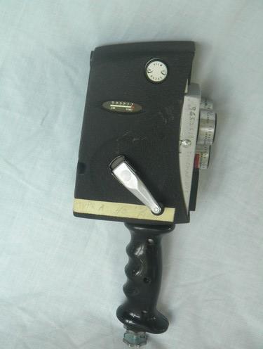 vintage Tower 584 16mm movie film camera w/ portable light and meter