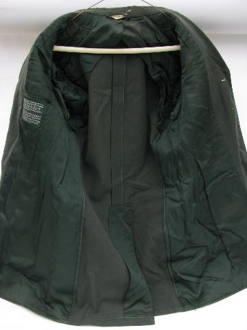 vintage US Army green uniform jacket/coat & pants etc. size 36XL