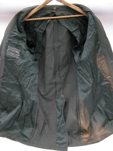 vintage US Army green uniform jacket/tunic & pants - size 40 XL