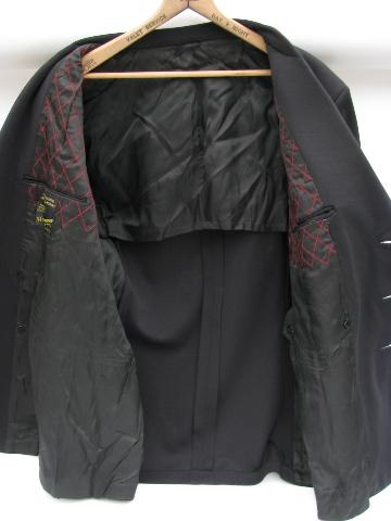 vintage US Navy Supply Corps officer's jacket w/bullion oak leaf patches & braid