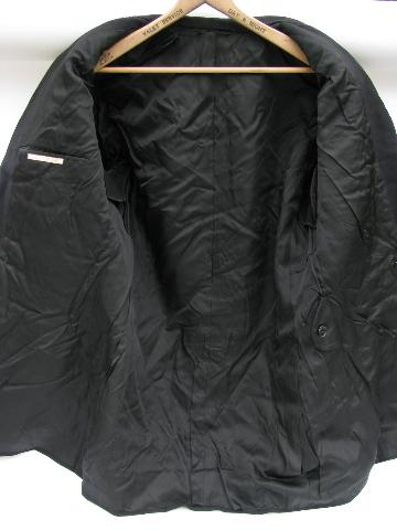 vintage United States Navy coat & pants w/metal bullion patch & stripes