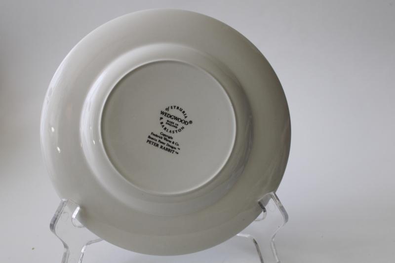 vintage Wedgwood china childs plate, Beatrix Potter Peter Rabbit