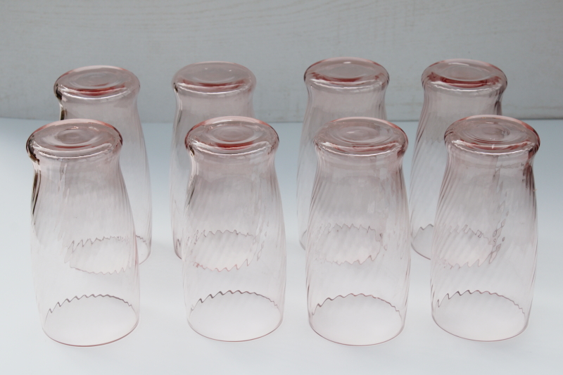 https://laurelleaffarm.com/item-photos/vintage-Wheaton-rose-pink-glass-tumblers-Symphony-swirl-optic-pattern-drinking-glasses-set-of-8-Laurel-Leaf-Farm-item-no-wr091001-2.jpg