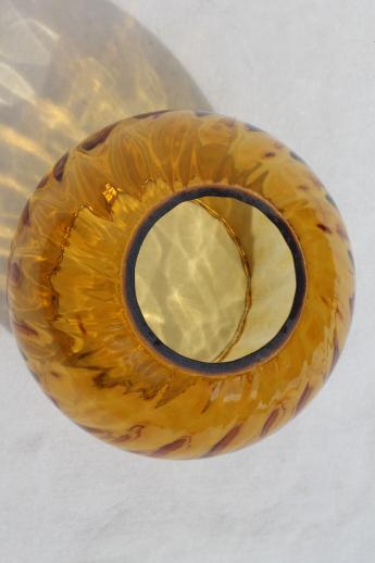 Vintage Amber Glass Light Shade Globe, Vintage Glass Globe Lamp Shades