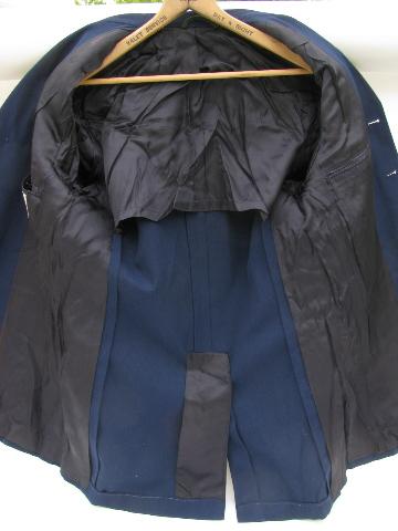 vintage blue US Navy uniform jacket/coat Electronics Tech patch