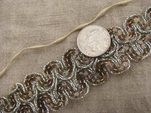 vintage braid trim and edgings, sewing / upholstery / lampshade trims