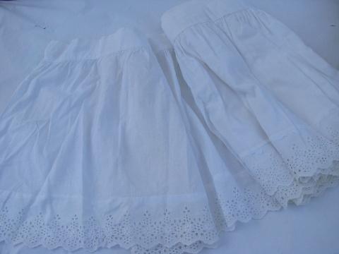 vintage broderie anglaise white cotton eyelet lace wide ruffle edging for baby bassinet