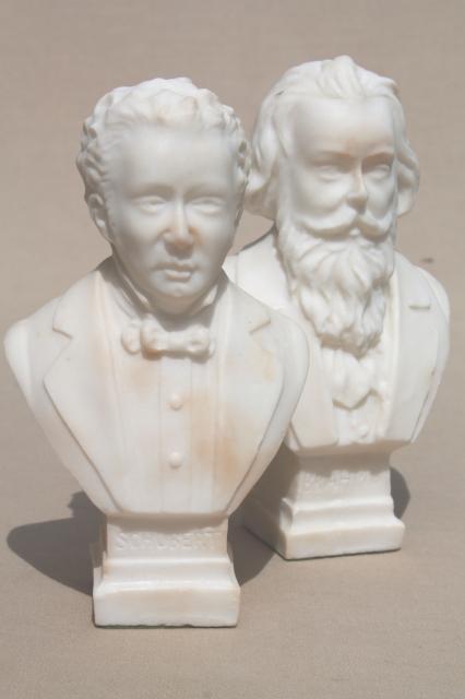 Musicians Bust of Chopin With Alabaster Base -  Sweden