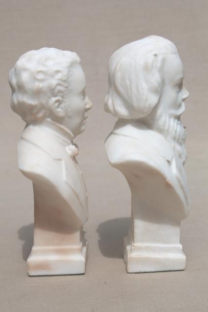 Musicians Bust of Chopin With Alabaster Base -  Sweden