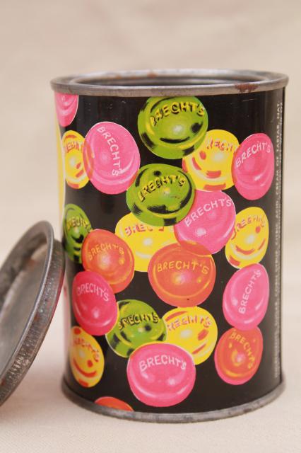 vintage candy tin lot, butter mints & fruit drops tins w/ great ...