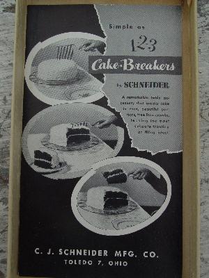 vintage catalin yellow bakelite cake breaker