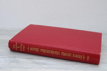 vintage cookbook Home Preserving Made Easy old time recipes prepper self sufficient guide