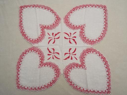 vintage cotton print hankies, Christmas & holiday printed handkerchiefs