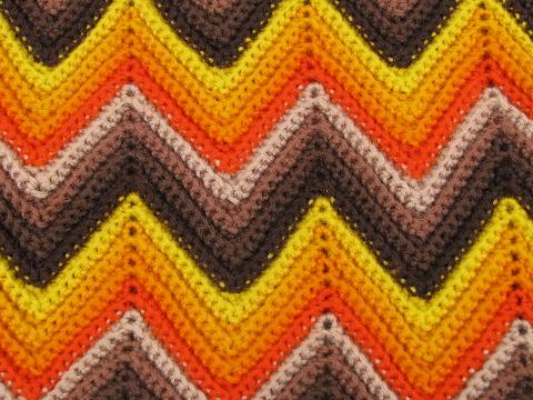 vintage crochet soft wool afghan / lap throw blanket