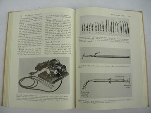 vintage dental training book lots of dentist tools and equipment photos