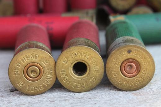 vintage empty shotgun shells for western arts & crafts or jewelry, huge lot of 1100+ 