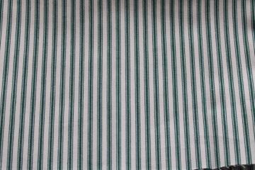 Antique Cotton Fabric RED,BLACK,WHITE STRIPES ON BLUE 1 Yd/36" Wide 
