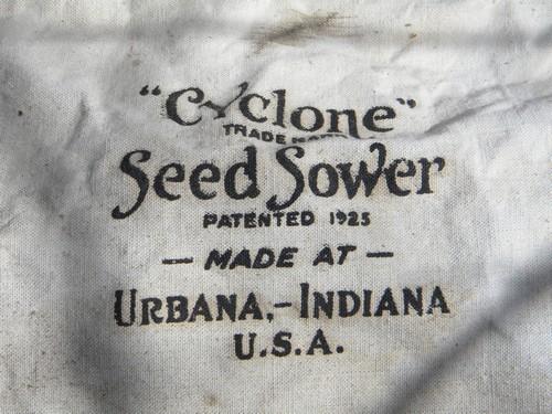 vintage farm broadcast seeder Cyclone Seed Sower for grass & grains