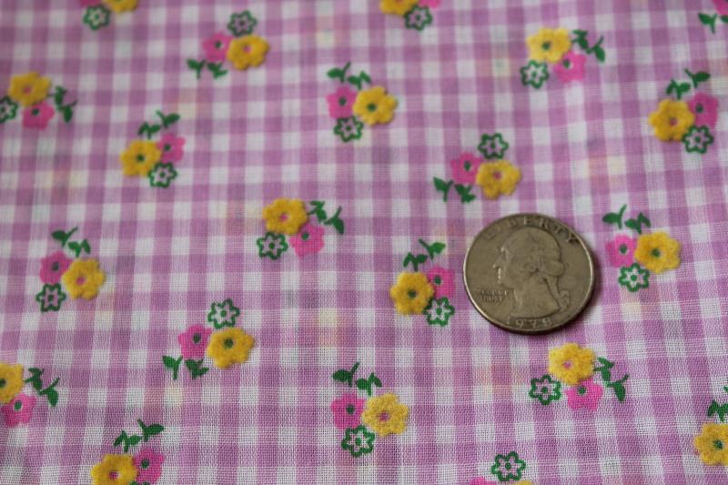 Flocked fabric vintage Green with