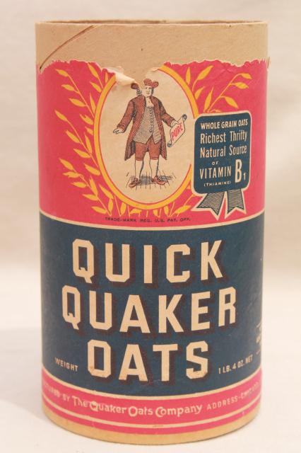 vintage game parts, old wood dominoes, Quaker Oats can full of wooden dominos