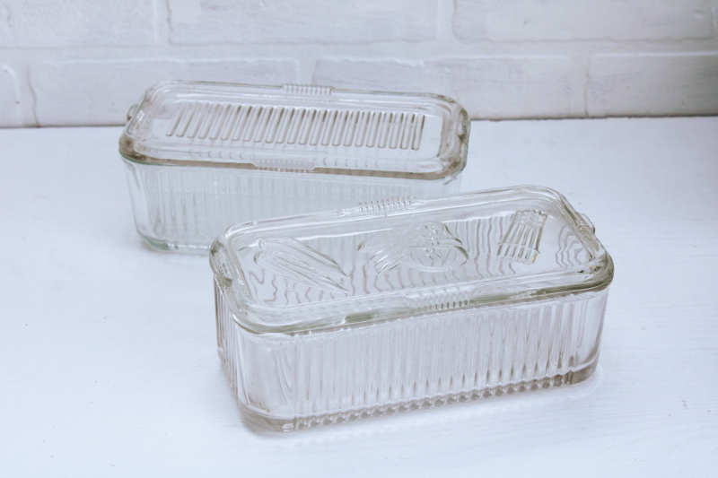 Vintage Glass Food Storage